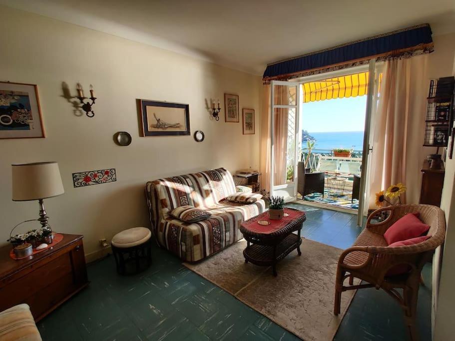 Vintage Flat On Villefranche Bay - Free Car Park Eksteriør billede