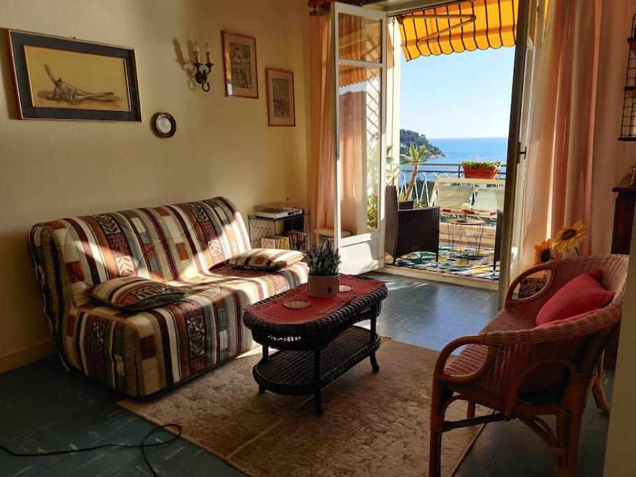 Vintage Flat On Villefranche Bay - Free Car Park Eksteriør billede