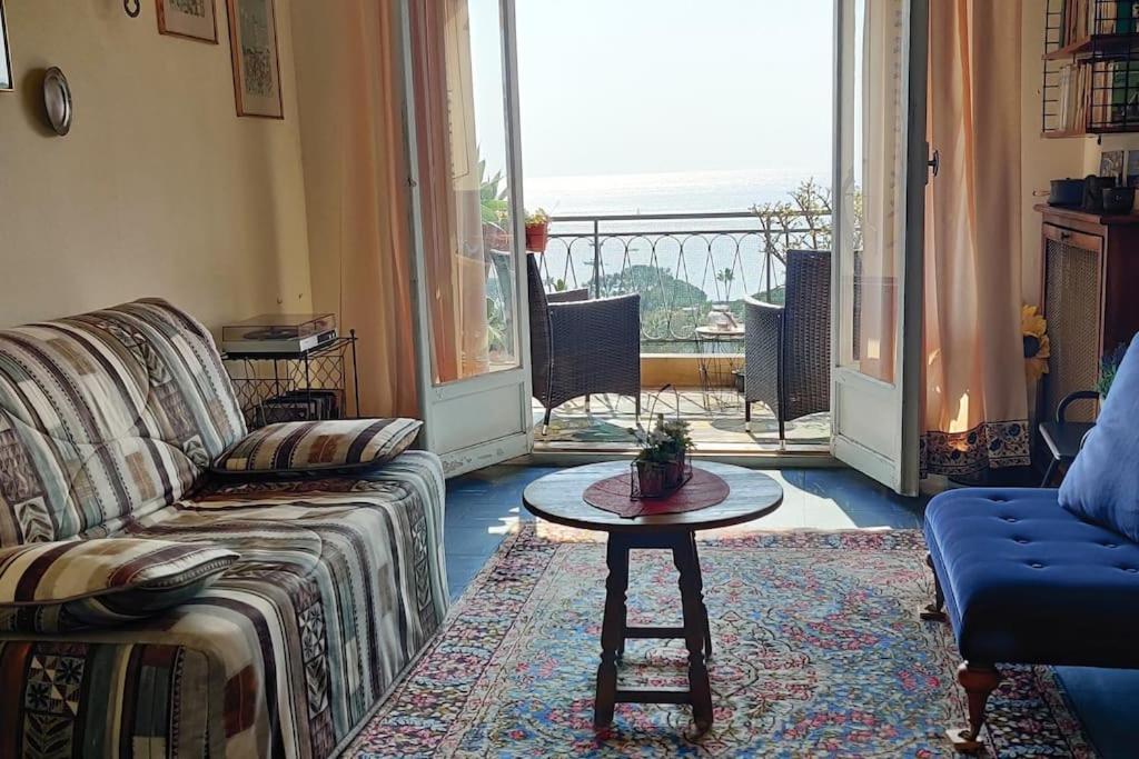 Vintage Flat On Villefranche Bay - Free Car Park Eksteriør billede