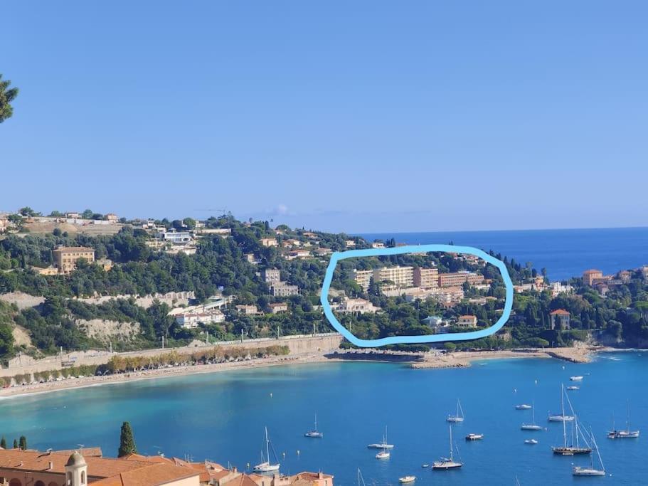 Vintage Flat On Villefranche Bay - Free Car Park Eksteriør billede
